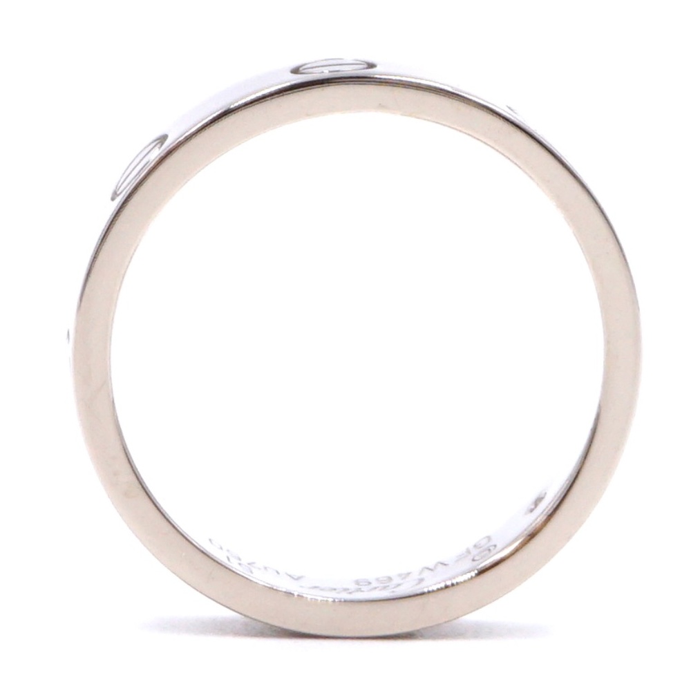 18k Rare 1p Diamond Love 3.5mm Wide Size 51 6 Ring - Picture 4 of 8